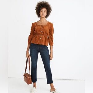 COPY - Madewell Cali Demi Bootcut Tencel Stretch Jeans in Larkspur, Sz 26